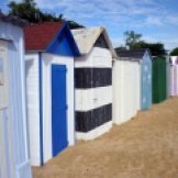 beach huts at Saint Denis, Île d'Oléron